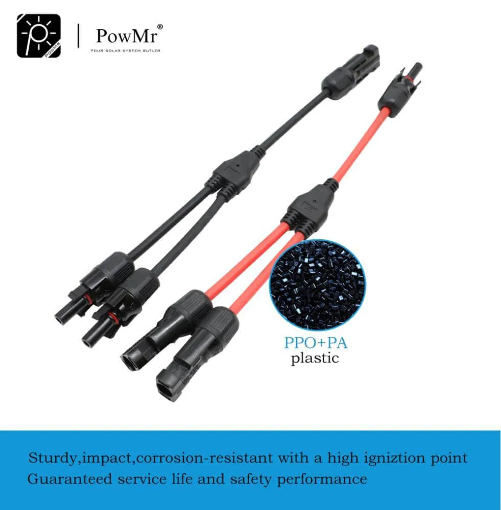 Powmr Solar Connector IP67 Waterproof Y Branch PPO Plug 