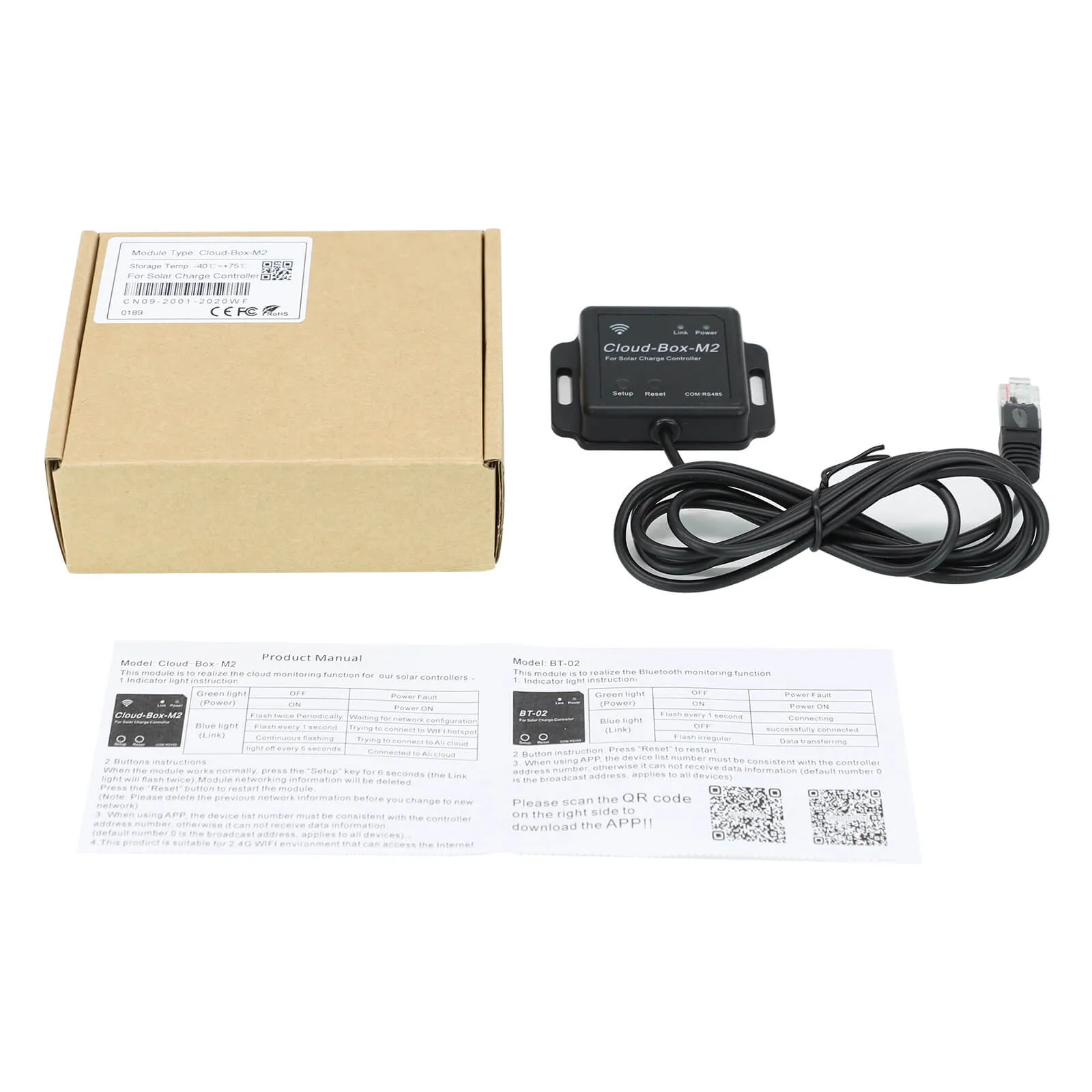 PowMr 40A 60A Cloud Box M2 Wifi Box For eSmart3 Series 