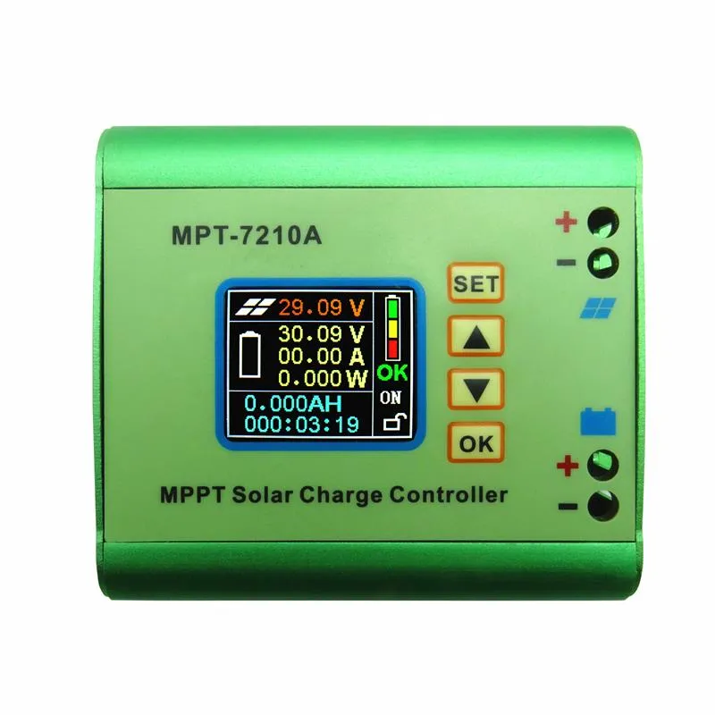 PowMr 10A DC12-60V MPPT Solar Charge Controller with LCD Display 