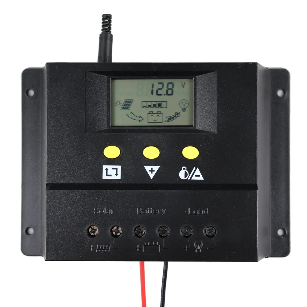 PowMr 12V/24V 60A 80A 30A PWM Solar Charge Controller With LCD Display