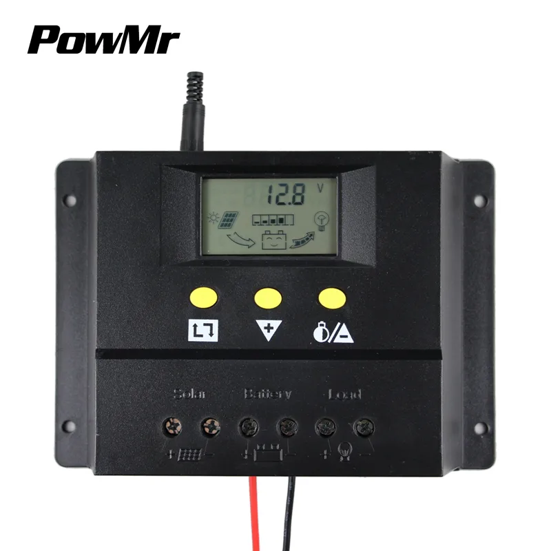 PowMr 12V/24V 60A 80A PWM Lithium Battery Solar Charge Controller