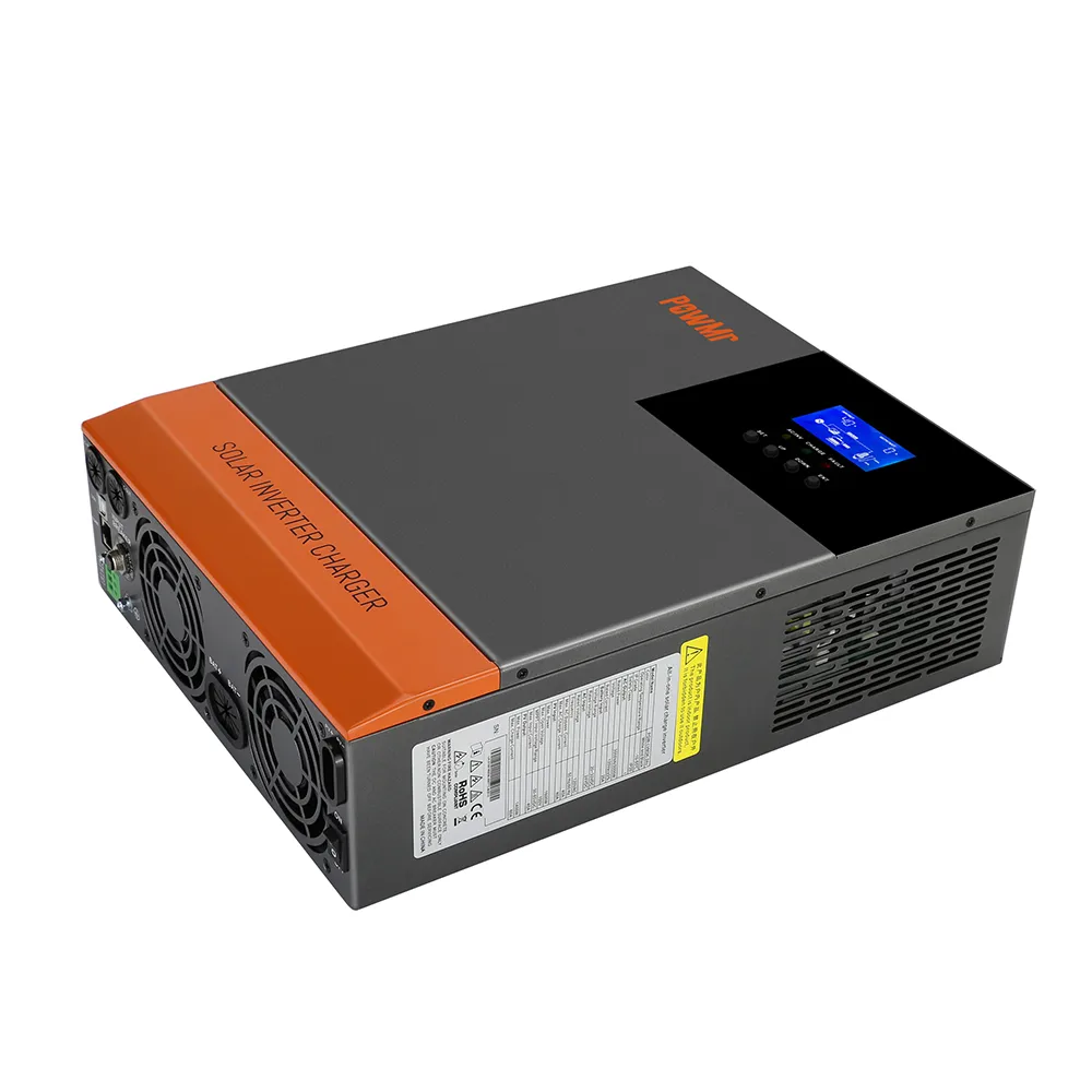 PowMr Solar Inverter Charger 3KW 120V AC MPPT 60A Solar Charge Controller PV 100V lifepo4 Battery And Lead Acid Battery